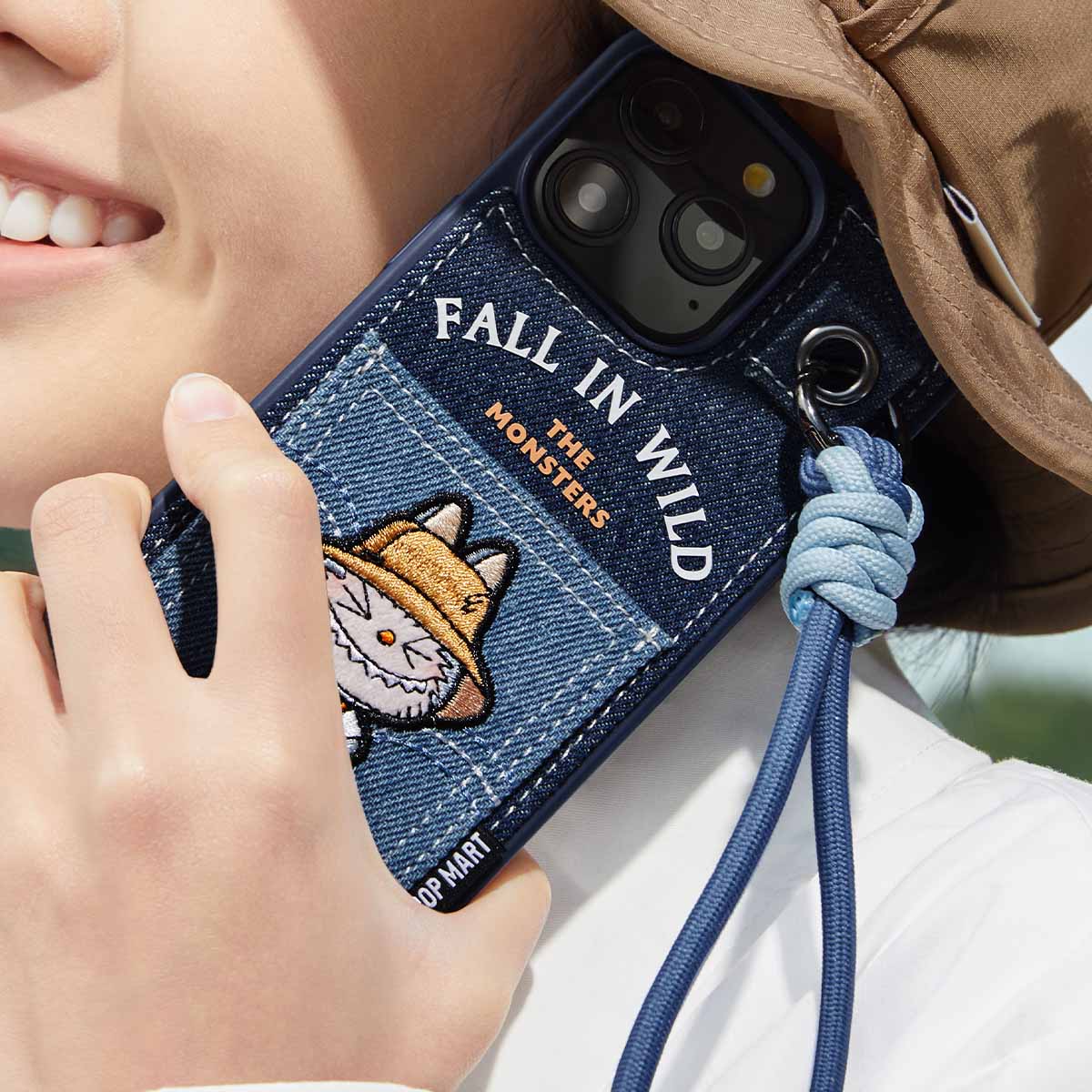 Labubu Lanyard Coque iPhone – Série Fall In Wild