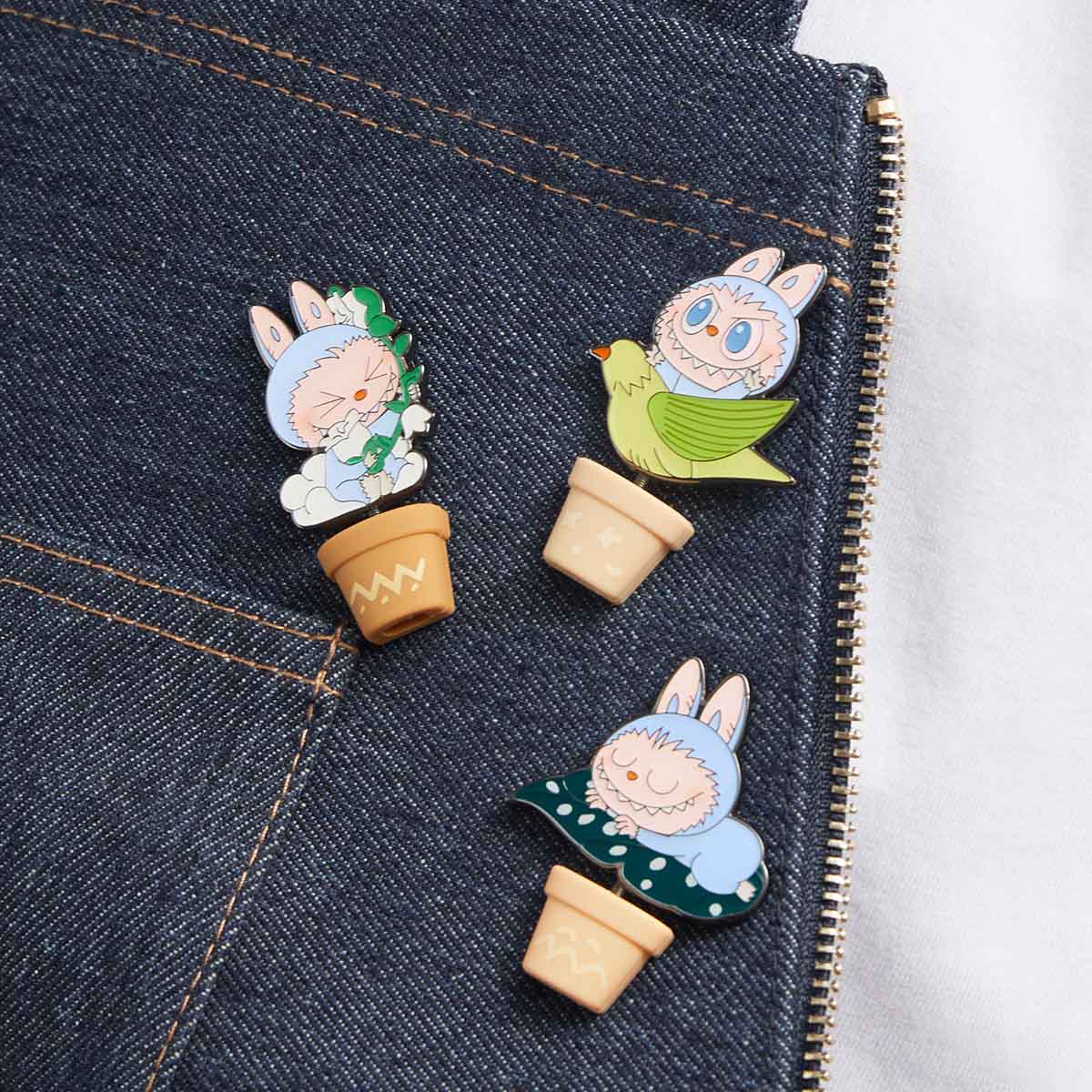 Labubu Badge Platycerium – Série Fall In Wild