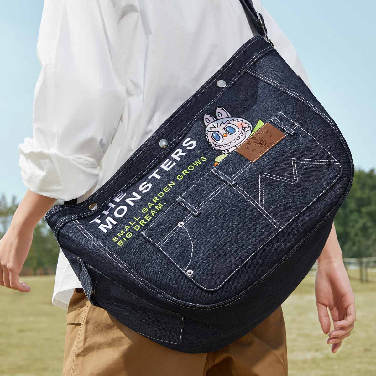 Labubu Sac Messager en Jean – Série Fall In Wild