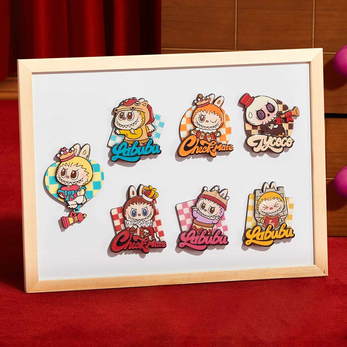 Coffret Complet de 6 Aimants Labubu – Let’s Checkmate (Édition Complète)