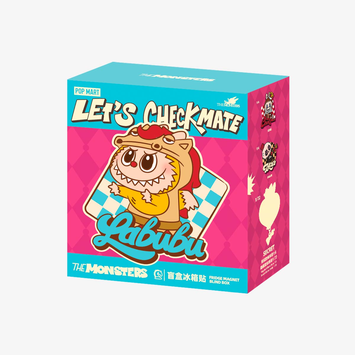 Aimant pour frigo Labubu Bond – Let’s Checkmate Series  (Éditions Secrètes)